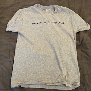 University of Portland gray T-shirt